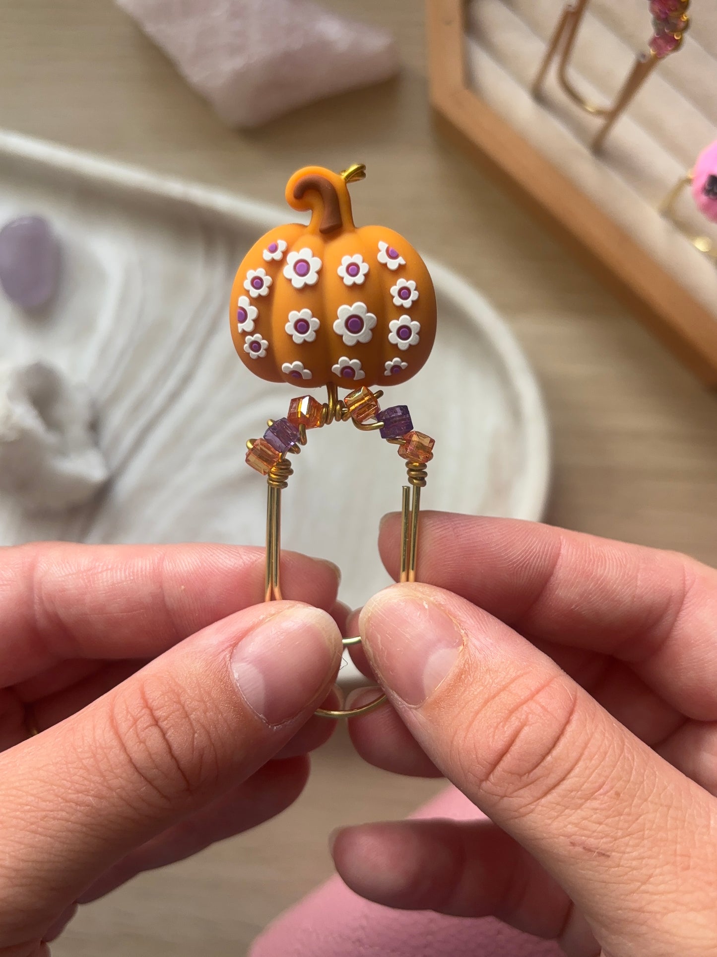 Pretty Pumpkin Binder Charm
