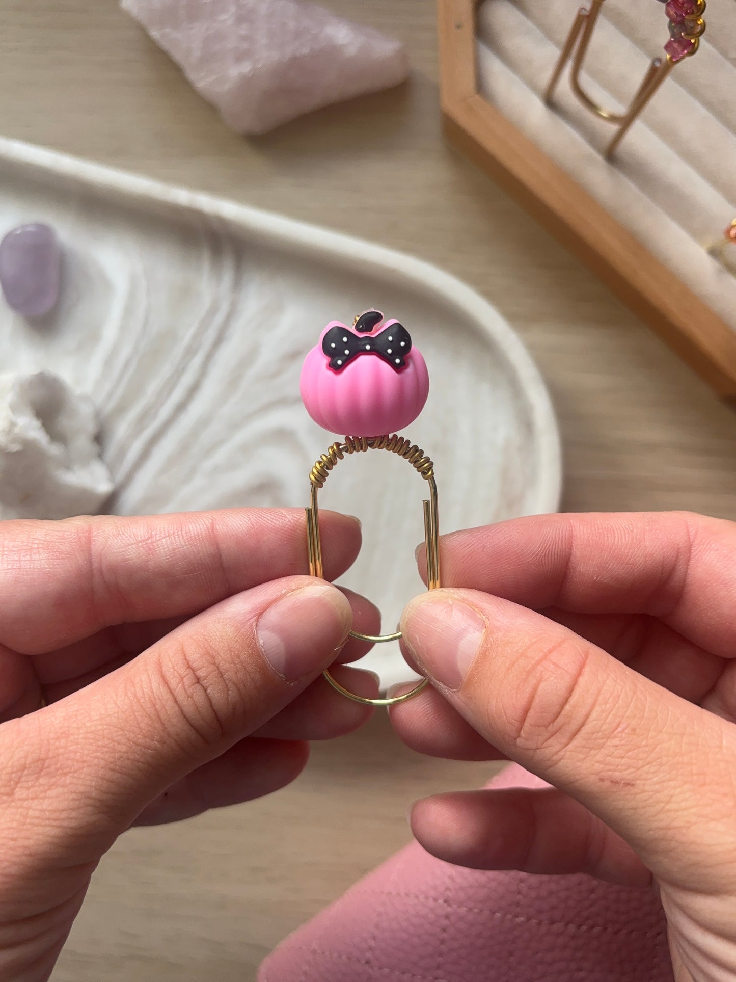 Pretty Pumpkin Binder Charm