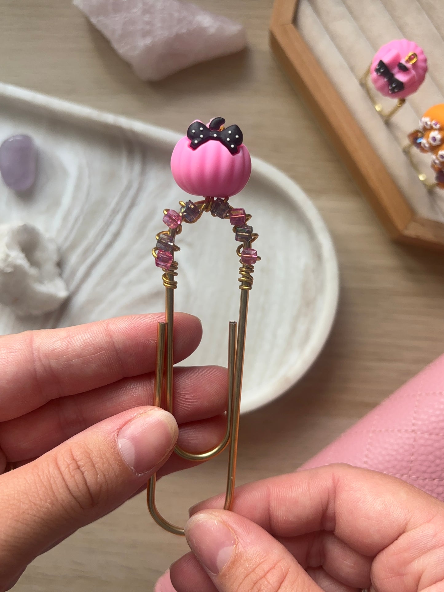 Pretty Pumpkin Binder Charm