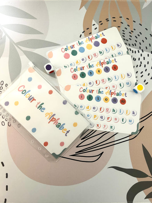 Colour The Alphabet Dice Savings Challenge